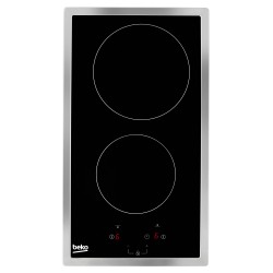 Beko HDMC32400TX hobs Acero inoxidable Integrado 30 cm Cerámico 2 zona(s)