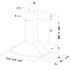 Mepamsa Tender H 70N De pared Negro 705 m³ h