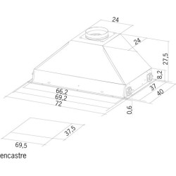 Mepamsa Smart pro Encastrada Acero inoxidable 870 m³ h