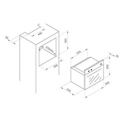 Vitrokitchen HG6IN horno 50 L Acero inoxidable