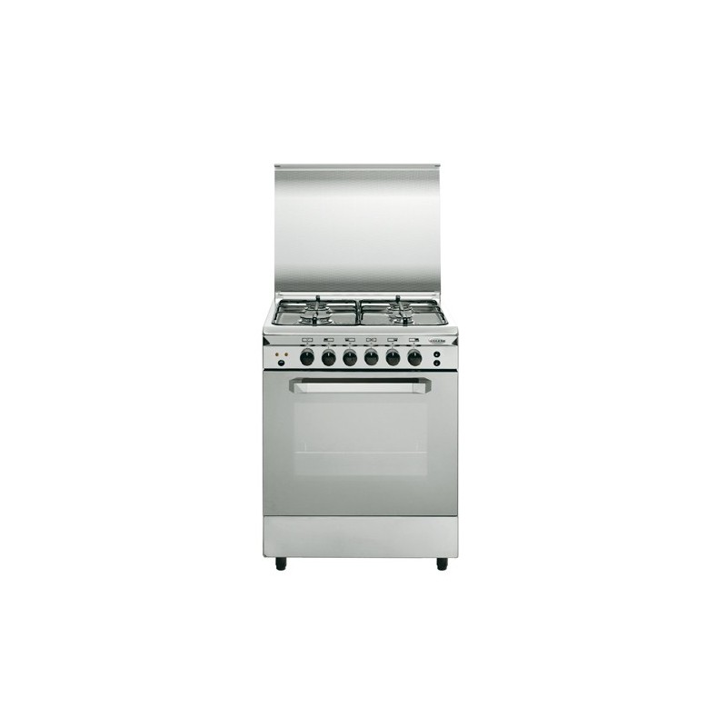 Vitrokitchen UN55IB cocina Cocina independiente propano butano Encimera de gas Acero inoxidable