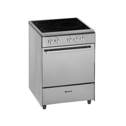 Meireles E 603 X cocina Cocina independiente Eléctrico Halógeno Acero inoxidable