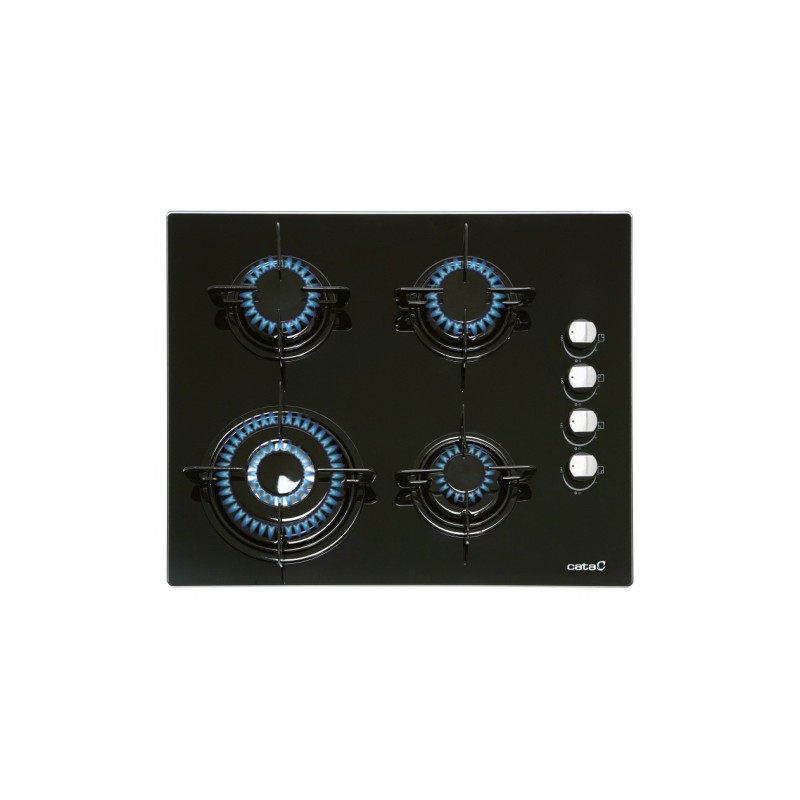 CATA CI 631 BK Negro Integrado 60 cm Encimera de gas 4 zona(s)