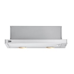 Beko CTB6250X campana Telescópica o extraplana Plata 420 m³ h
