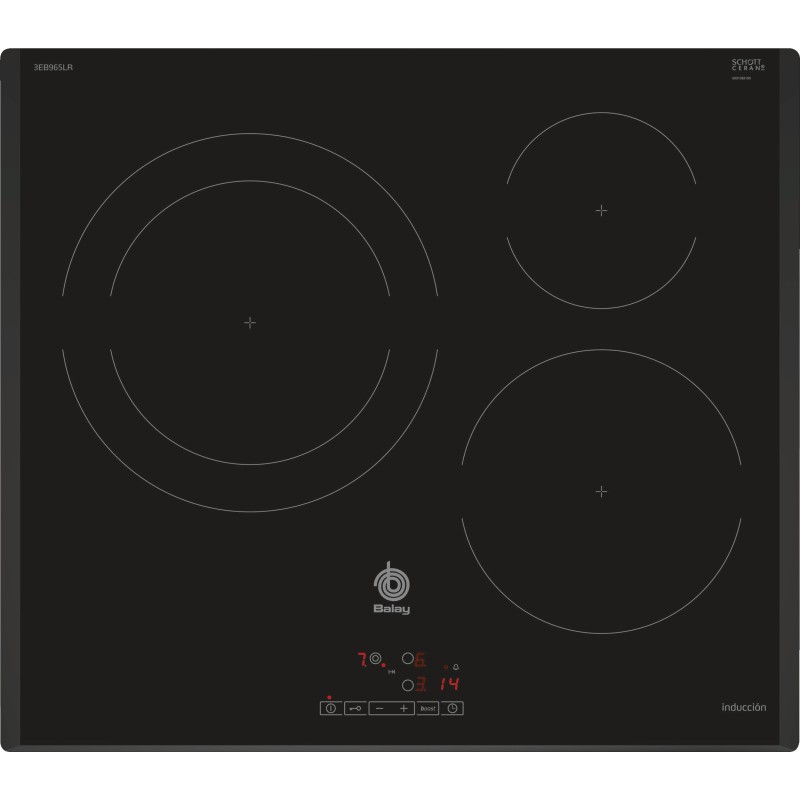 Balay 3EB965LR hobs Negro Integrado Con placa de inducción 3 zona(s)