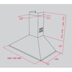 Teka DBP 60 PRO De techo Acero inoxidable 613 m³ h