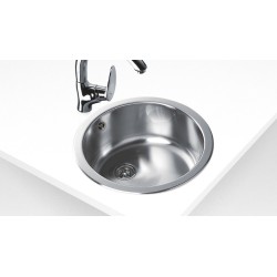 Teka ERC Lavabo sobre-encimera Círculo Metal
