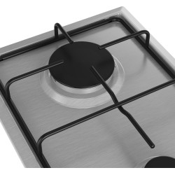Beko HDCG 32220 FX Acero inoxidable Integrado 29 cm Encimera de gas 2 zona(s)