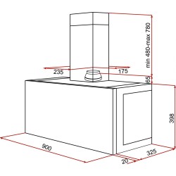 Teka DHI 90 Acero inoxidable 780 m³ h