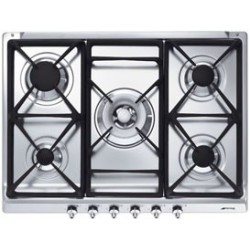 Smeg Classic SE70SGH-5 Acero inoxidable Integrado Encimera de gas 5 zona(s)