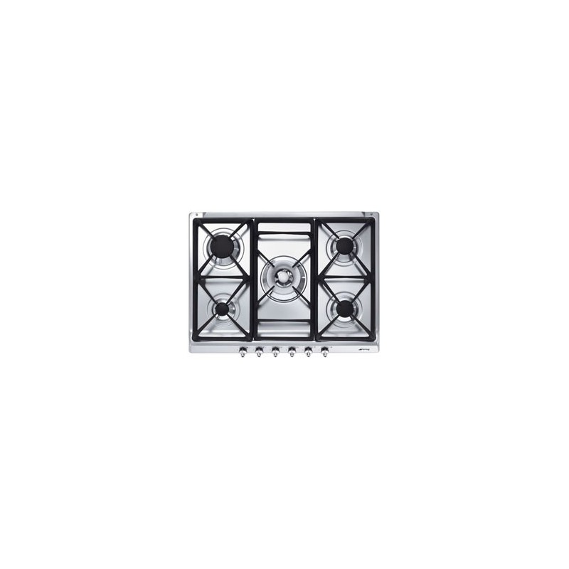 Smeg Classic SE70SGH-5 Acero inoxidable Integrado Encimera de gas 5 zona(s)