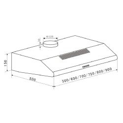 Orbegozo ST 07260 D BL campana De pared Blanco 347,4 m³ h