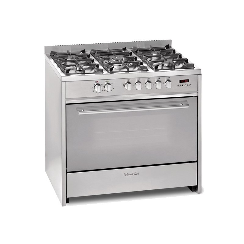 Meireles E 911 X cocina Cocina familiar tipo industrial Eléctrico Encimera de gas Acero inoxidable
