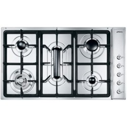 Smeg E93SGH3 Acero inoxidable Integrado Encimera de gas 5 zona(s)