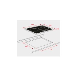 Teka IR 8430 Negro Integrado Cerámico 4 zona(s)