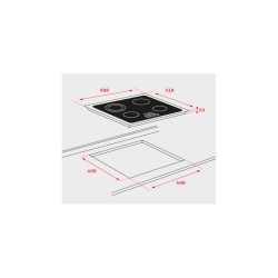 Teka TZ6415 Negro Integrado Cerámico 4 zona(s)