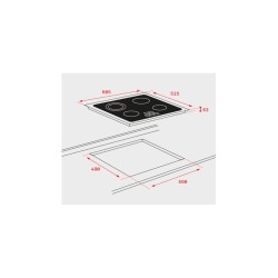 Teka TB6315 Negro Integrado Cerámico 3 zona(s)