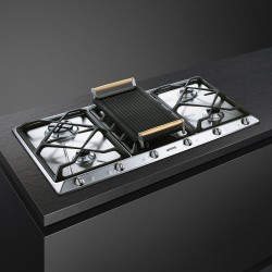 Smeg Universal SRV596GH5 hobs Acero inoxidable Encimera 90 cm Encimera de gas 5 zona(s)