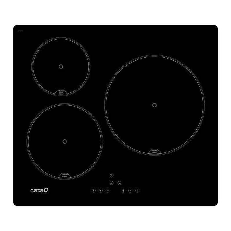 CATA IB 6303 BK Negro Integrado 59 cm Con placa de inducción 3 zona(s)