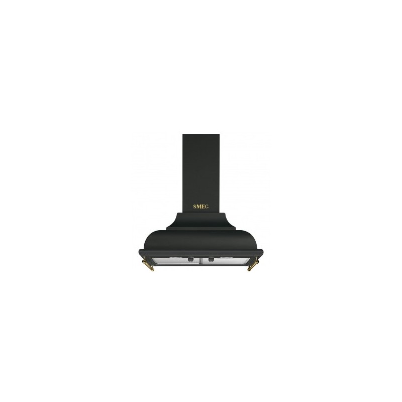 Smeg KC16AOE campana De pared Negro, Oro 788 m³ h