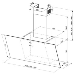 Mepamsa Display De pared Negro 712 m³ h