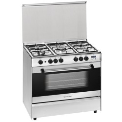 Meireles G 900 X NAT Cocina independiente Gas Encimera de gas Acero inoxidable
