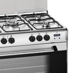 Meireles G 900 X NAT Cocina independiente Gas Encimera de gas Acero inoxidable