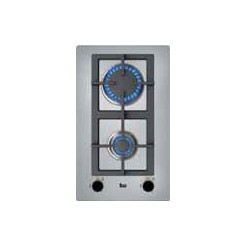 Teka EFX 30.1 2G AI AL CI Nat Negro, Acero inoxidable Integrado Encimera de gas 2 zona(s)