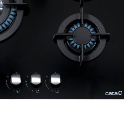 CATA CCI 6021 BK Negro Integrado 59 cm Encimera de gas 3 zona(s)