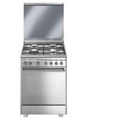 Smeg CX68M8-1 cocina Cocina independiente Eléctrico Encimera de gas Acero inoxidable