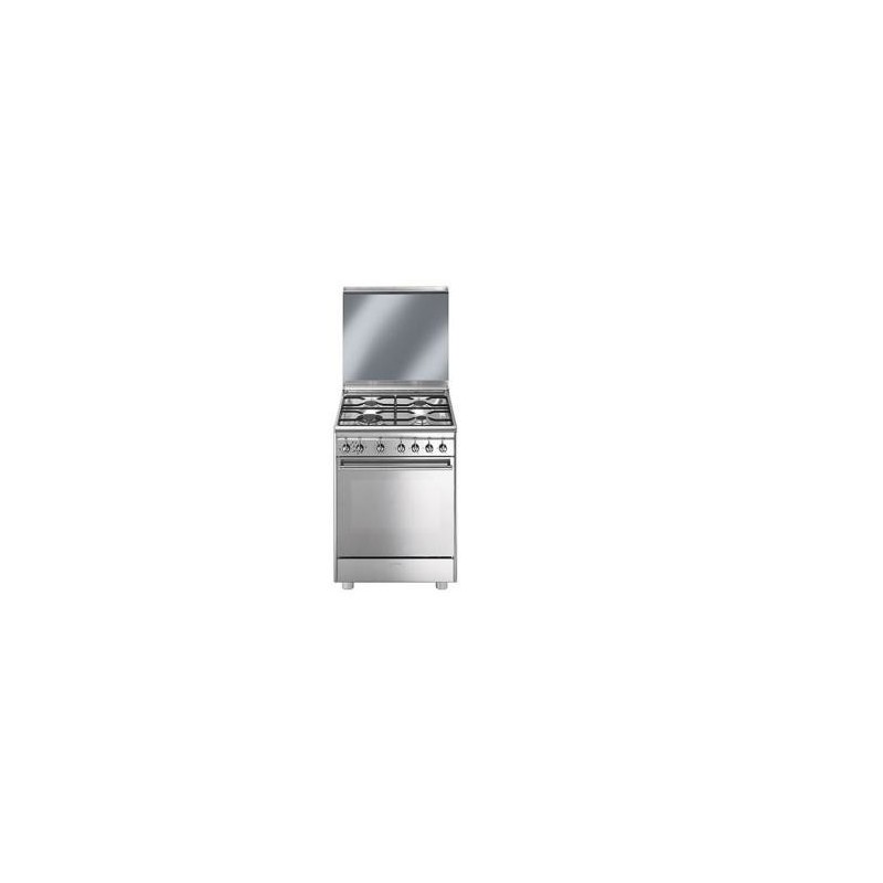 Smeg CX68M8-1 cocina Cocina independiente Eléctrico Encimera de gas Acero inoxidable