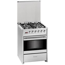 Meireles E 610 X NAT Cocina independiente Eléctrico Encimera de gas Acero inoxidable