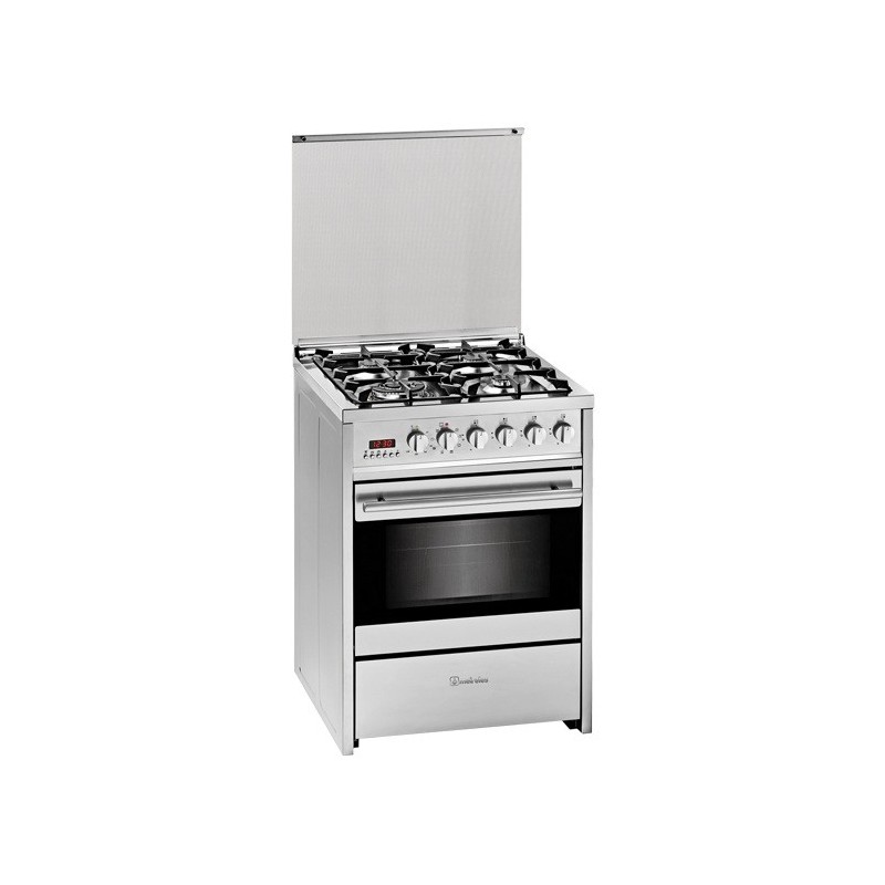 Meireles E 610 X NAT Cocina independiente Eléctrico Encimera de gas Acero inoxidable