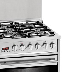 Meireles E 610 X NAT Cocina independiente Eléctrico Encimera de gas Acero inoxidable
