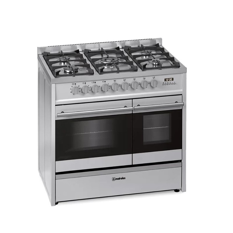 Meireles E 916 X cocina Cocina independiente Eléctrico Encimera de gas Acero inoxidable