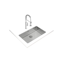 Teka Be Linea RS15 71.40 Fregadero encastrado bajo encimera Rectangular Acero inoxidable
