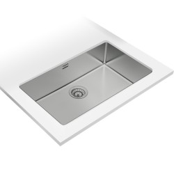 Teka Be Linea RS15 71.40 Fregadero encastrado bajo encimera Rectangular Acero inoxidable