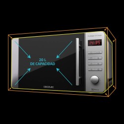 Cecotec ProClean 5110 Inox Acero inoxidable Microondas con grill Encimera 20 L 700 W