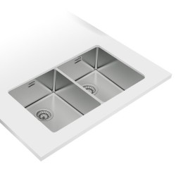 Teka Be Linea RS15 2C 740 Lavabo sobre-encimera Rectangular Acero inoxidable