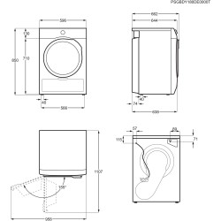 Electrolux EW7H5825IB secadora Independiente Carga frontal 8 kg Blanco