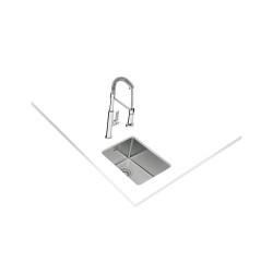 Teka Be Linea RS15 27.40 Fregadero encastrado bajo encimera Rectangular Acero inoxidable