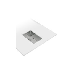 Teka Be Linea RS15 27.40 Fregadero encastrado bajo encimera Rectangular Acero inoxidable