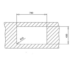 Teka Flex Linea RS15 71.40 Fregadero empotrado Rectangular Acero inoxidable