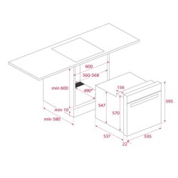 Teka HBE 490 ME BK 72 L 2593 W Negro