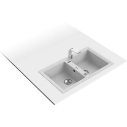 Teka Stone 90 B-TG 2C Fregadero empotrado Rectangular