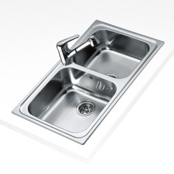 Teka 10119021 fregadero Fregadero empotrado Semicírculo Acero inoxidable