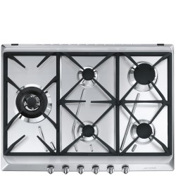 Smeg SRV575GH5 hobs Acero inoxidable Integrado 70 cm Encimera de gas 5 zona(s)