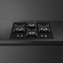 Smeg PV364LCN hobs Negro Integrado 65 cm Encimera de gas 4 zona(s)