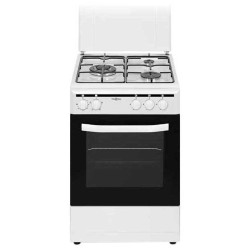 Vitrokitchen CB5535B Cocina independiente Eléctrico Encimera de gas Blanco