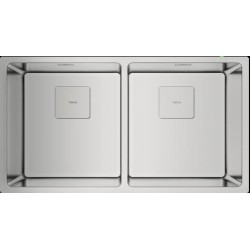 Teka Flex Linea RS15 2C 740 Lavabo sobre-encimera Rectangular Acero inoxidable